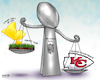 Cartoon: Chiefs Coaches Super Bowl (small) by karlwimer tagged sports,cartoon,usa,american,football,nfl,super,bowl,kansas,city,chiefs,philadelphia,eagles,penalties,coaching