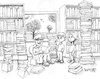 Cartoon: Create a Caption Books (small) by karlwimer tagged books,caption,cartoon,library,dad,kids