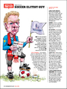 Cartoon: Elitist Soccer Football Guy (small) by karlwimer tagged soccer,football,elitist,fan,spectator,sports,obnoxious