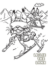 Cartoon: Fox and Lynx (small) by karlwimer tagged lynx,fox,ski,disabled,adaptive,snow