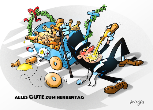 Cartoon: Herrentag (medium) by droigks tagged vatertag,männertag,christi,himmelfahrt,bollerwagen,herrenpartie,wandertour,biergrillen,feiertag,feuchtfröhlich,ausflug,männerfreundschaft,vatertagsgrüße,grillen,männerrunde,männergeschenke,vatertagsgeschenk,bollerwagentour,bierkutscher,vatertagsbrunch,droigks,vatertagswanderung,vatertag,männertag,christi,himmelfahrt,bollerwagen,herrenpartie,wandertour,biergrillen,feiertag,feuchtfröhlich,ausflug,männerfreundschaft,vatertagsgrüße,grillen,männerrunde,männergeschenke,vatertagsgeschenk,bollerwagentour,bierkutscher,vatertagsbrunch,droigks,vatertagswanderung