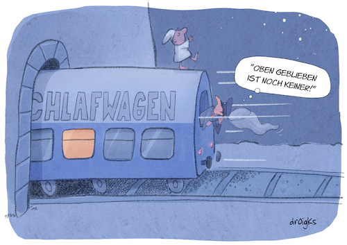 Cartoon: Schlafwandler (medium) by droigks tagged droigks,somnambulismus,schlafwagen,schlafwagenabteil,nachtzug,nachtfahrt,schlafwandeln,nachtwandeln,noktambulismus,mondsucht,lunatismus,daemmerzustand,sprichwort,phaenomen,schlafender,umherwandeln,zugfahrt,droigks,somnambulismus,schlafwagen,schlafwagenabteil,nachtzug,nachtfahrt,schlafwandeln,nachtwandeln,noktambulismus,mondsucht,lunatismus,daemmerzustand,sprichwort,phaenomen,schlafender,umherwandeln,zugfahrt