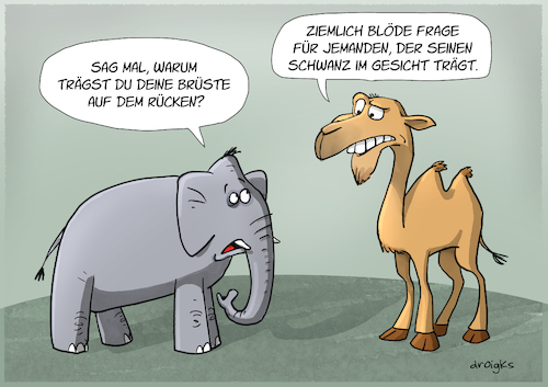 Cartoon: sexualisierte Gesellschaft (medium) by droigks tagged kamel,elefant,schwanz,sekundäre,geschlechtsmerkmale,droigks,brüste,busen,sexualität,sexismus,kamel,elefant,schwanz,penis,sekundäre,geschlechtsmerkmale,droigks,brüste,busen,sex,sexualität,sexismus