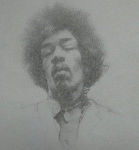 Cartoon: Jimi Hendrix (medium) by wwoeart tagged hendrix,jimi