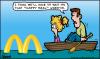 Cartoon: Horrible record floods! (small) by GBowen tagged flood happymeal water