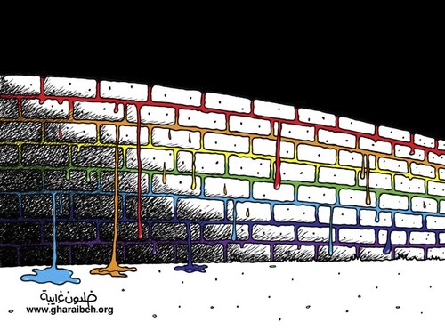 Cartoon: Walls without Borders (medium) by khaldoon tagged khaldoon,gharaibeh,walls,without,borders,gallery