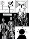 Cartoon: Prison Bars of Conformity (small) by Tzod Earf tagged bar,codes,conformity,black,and,white,solon,cult,barristas,parking,meter