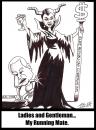 Cartoon: Running Mate For Life (small) by Tzod Earf tagged mccain,cane,sceptor,dollar,sign,cartoon,witch,troll