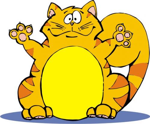 Cartoon: Orange Cat 01 (medium) by Miaaudote tagged animals,adocao,adote,lata,vira,gato,pet,brasil,tocantins,palmas,miaaudote,kitty,yellow,orange,hug,cat
