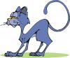 Cartoon: Blue Cat 02 (small) by Miaaudote tagged animals,adocao,adote,lata,vira,gato,pet,brasil,tocantins,palmas,miaaudote,kitty,cat