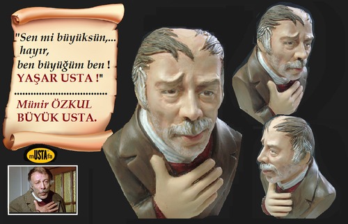 Cartoon: Munir OZKUL Yasar USTA (medium) by mussaygin tagged munir,ozkul,yasar,usta