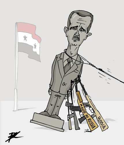 Cartoon: Spring in Syria (medium) by Ballner tagged assad,syria,russia