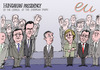 Cartoon: Hungarian Presidency (small) by Ballner tagged eu,presidency,hungary,madia,law