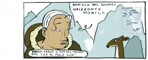 Cartoon: daniele del giudice (medium) by marco petrella tagged scrittoritaliani