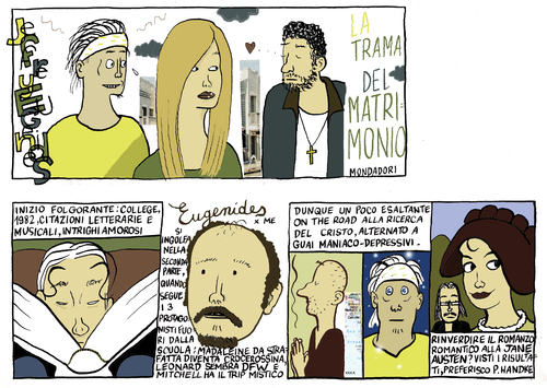 Cartoon: eugenides (medium) by marco petrella tagged american,writr