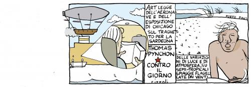 Cartoon: pynchon (medium) by marco petrella tagged pynchon