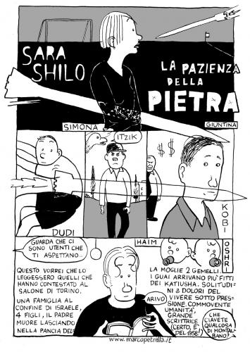 Cartoon: sara shilo (medium) by marco petrella tagged israel,and,palestinian,border