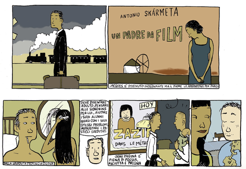 Cartoon: un padre da film (medium) by marco petrella tagged writers