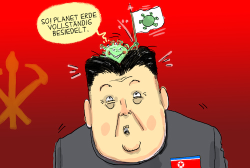 Cartoon: Corona in Nordkorea (medium) by leopold maurer tagged nordkorea,virus,corona,pandemie,offiziell,quarantaene,krise,omikron,kim,jong,un,diktatur,notfall,gesundheitssystem,erde,besiedelung,leopold,maurer,cartoon,karikatur,nordkorea,virus,corona,pandemie,offiziell,quarantaene,krise,omikron,kim,jong,un,diktatur,notfall,gesundheitssystem,erde,besiedelung,leopold,maurer,cartoon,karikatur