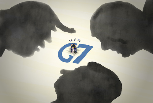 Cartoon: G7-Gipfel (medium) by leopold maurer tagged g7,staaten,industrie,welt,biden,usa,scholz,eu,macron,frankreich,japan,italien,gb,sunak,meloni,leyen,china,russland,ukraine,krieg,handel,sanktionen,kredite,hilfe,trump,gefahr,bedrohung,lage,wirtschaft,leopold,maurer,karikatur,cartoon,g7,staaten,industrie,welt,biden,usa,scholz,eu,macron,frankreich,japan,italien,gb,sunak,meloni,leyen,china,russland,ukraine,krieg,handel,sanktionen,kredite,hilfe,trump,gefahr,bedrohung,lage,wirtschaft,leopold,maurer,karikatur,cartoon