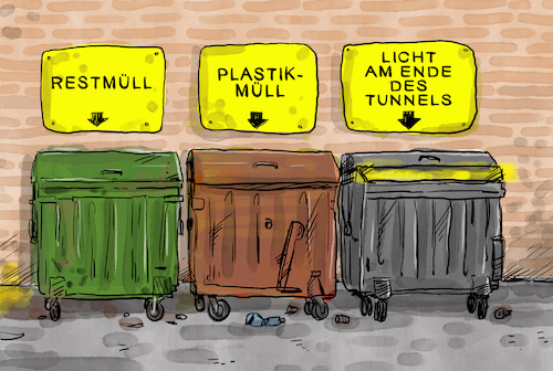 Mülltrennung in der Pandemie