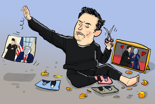 Cartoon: Musk und Trump (medium) by leopold maurer tagged musk,trump,doge,usa,steuer,beautiful,bill,tech,milliardär,space,tesla,donald,präsident,verhältnis,foto,ausschneiden,kritik,abscheulichkeit,leopold,maurer,cartoon,karikatur,musk,trump,doge,usa,steuer,beautiful,bill,tech,milliardär,space,tesla,donald,präsident,verhältnis,foto,ausschneiden,kritik,abscheulichkeit,leopold,maurer,cartoon,karikatur