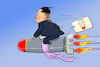 Cartoon: Kim Jong Un will Putin treffen (small) by leopold maurer tagged treffen,kim,jong,un,putin,persönlich,waffen,lieferung,diktator,nordkorea,russland,ukraine,krieg,leopold,maurer,cartoon,karikatur