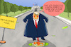 Cartoon: Reflecting Pool (small) by leopold maurer tagged washington,reflecting,pool,trump,verschwörung,vandalismus,pfusch,gerichte,entscheidung,usa,präsident,leopold,maurer,cartoon,karikatur