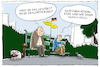 Cartoon: rentenerhöhung (small) by leopold maurer tagged deutschland,rente,erhöhung,angleichung,2025,ost,west,ostwestgefälle