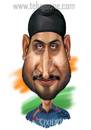 Cartoon: Harbhajan Singh (small) by jagdishbhawsar tagged harbhajan singh cricket
