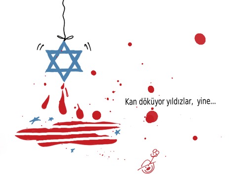 Cartoon: Bloodshed (medium) by Mineds tagged israel