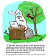 Cartoon: Bad Rabbit (small) by Inkygirl tagged writer,writing,rabbit,novel