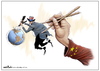 Cartoon: America and China (small) by Amer-Cartoons tagged america,and,china