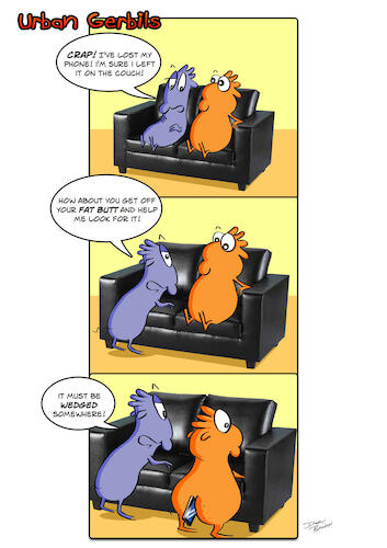 Cartoon: Booty call (medium) by Danno tagged comicstrips,cartoon,humour,lol,funny,gerbils