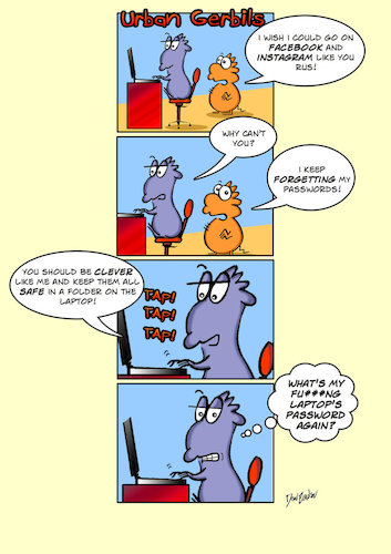 Cartoon: Golden oldie (medium) by Danno tagged urbangerbils,comicstrip,humour,funny,comic,panelstrip