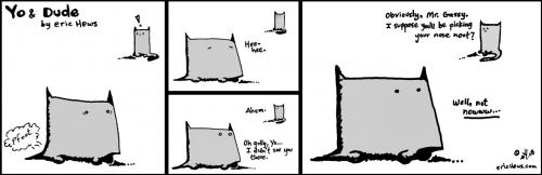 Cartoon: mr. gassy - yo and dude (medium) by ericHews tagged yo,dude,eric,hews,dog,cat
