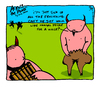 Cartoon: All the Frolicking (small) by ericHews tagged satyr,frolic,walk,normal