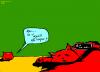 Cartoon: not no mo (small) by ericHews tagged yo,and,dude,eric,hews,dog,cat,red,green,yellow,sleep,kitty,kitten,dogie,puppy