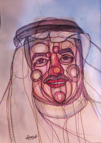 Cartoon: Nasser Al Kharafi (medium) by omar seddek mostafa tagged nasser,al,kharafi