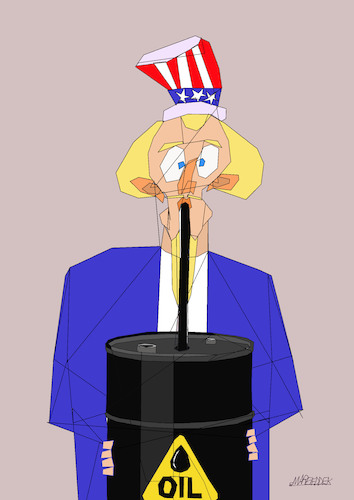 Cartoon: oil (medium) by omar seddek mostafa tagged oil