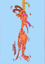 Cartoon: The male and the devil (small) by omar seddek mostafa tagged the,male,and,devil