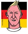 Cartoon: schweinsteiger (small) by wolfi tagged schweinsteiger,football,germany,wm2010,champion,caricature
