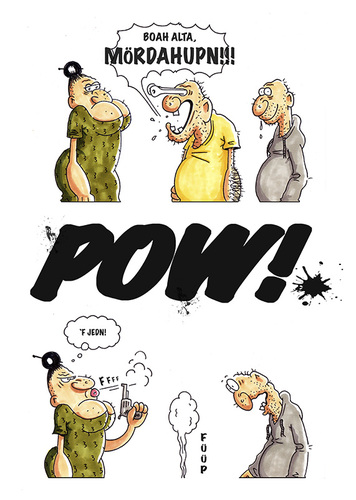 Cartoon: Mörderhupen (medium) by cosmo9 tagged mörder,hupen