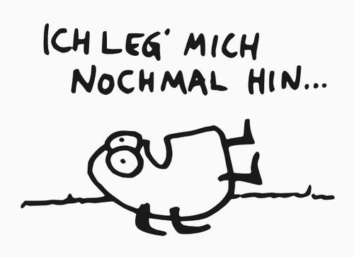 Cartoon: Hinlegen (medium) by timfuzius tagged laus,niedlich,schlafen,chillout,pause