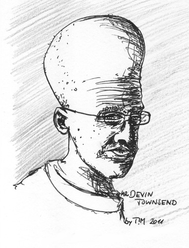 Cartoon: Mr. Devin Townsend (medium) by timfuzius tagged metal,rock,townsend,canada