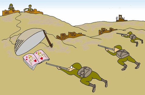Cartoon: trap (medium) by joruju piroshiki tagged trap,war