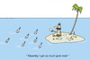 Cartoon: junk mail (small) by joruju piroshiki tagged junk,mail,desert,island,bottle,spam
