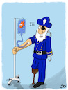 Cartoon: Käpten-Iglo Hospiz (small) by Grikewilli tagged piraten krankenhaus hospital iglo fisch gesundheit schiff karter behandlung infusion medikamente aquarium holzbein augenklappe arzt blub doktor patient