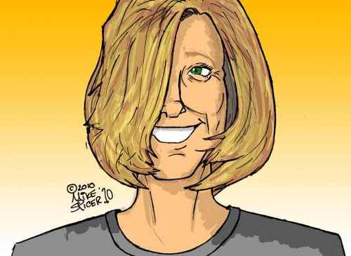Cartoon: Facebook avatar- Tracey (medium) by Mike Spicer tagged mike,spicer,facebook,avatar,colour,cartoon,caricature