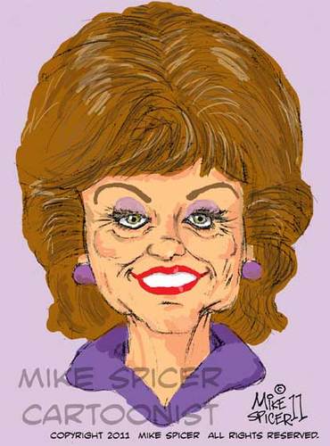 Cartoon: Rita Sullivan- Coronation Street (medium) by Mike Spicer tagged ritasullivan,thekabin,coronationstreet,corrie